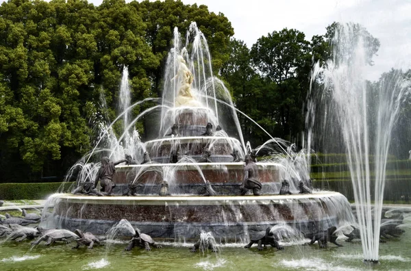 Herrenchiemsee Fontein Het Beierse Versailles — Stockfoto