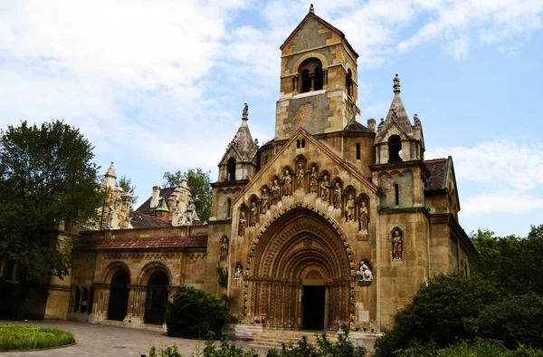 Castello Vajdahunyad Nel Parco Cittadino Budapest Ungheria — Foto Stock