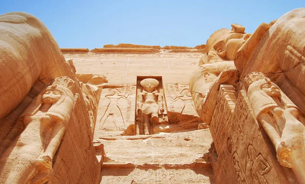 Antiguo Templo Abu Simbel Egipto — Foto de Stock