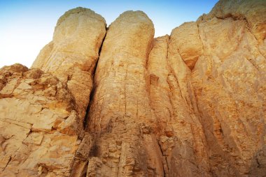 Krallar vadisindeki kayaların yakın çekim, Mısır