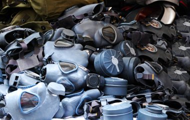 Filtrelerile Retro vintage gaz maskeleri