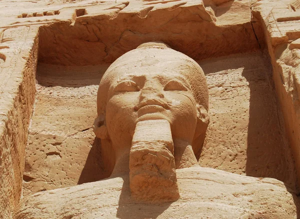 Estátuas Artefatos Antigos Abu Simbel Egito — Fotografia de Stock