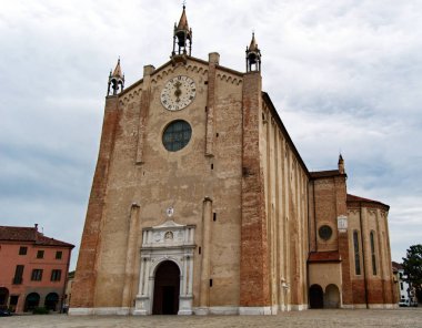 Santa Maria Assunta Katedrali. Montagnana, Padua, İtalya  