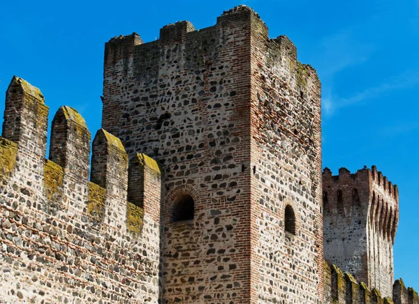 Medieval defense walls of the town of Montagnana, Padova, Italy