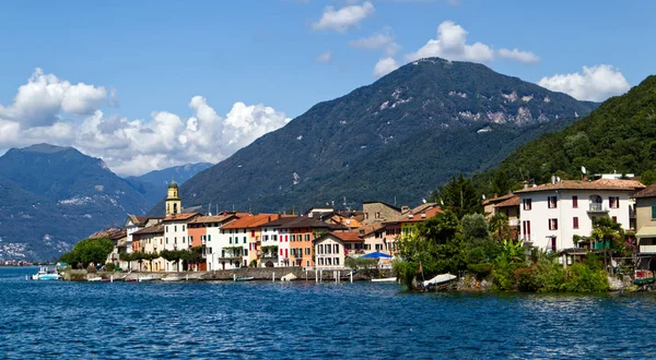 Navigatie Het Meer Van Lugano Zomer Lugano Ticino Canton Zwitserland — Stockfoto