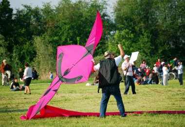 Ferrara / İtalya - 9 Nisan 2009 - Uluslararası Uçurtma Festivali 