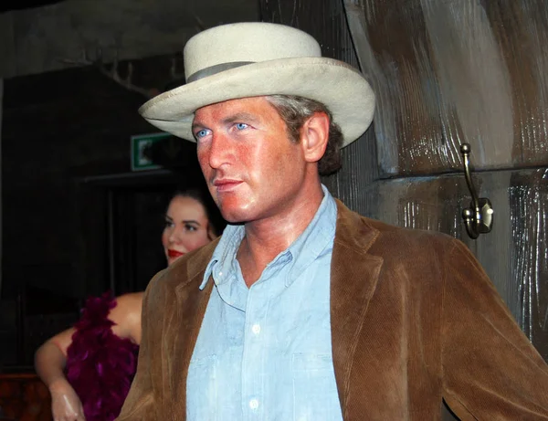 Londra / İngiltere İngiltere - 09 Ağustos 2008: Madame Tussauds Balmumu Müzesi: Paul Newman