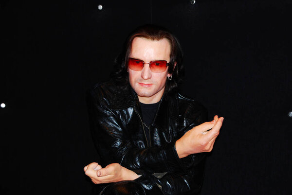 Amsterdam Netherlands August 2010 Madame Tussauds Wax Museum Bono Vox — Stock Photo, Image