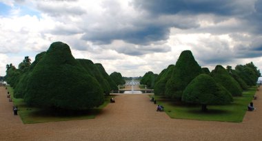 Richmond-Upon-Thames / Londra, İngiltere, İngiltere - 30 Haziran 2014: Hampton Court Kraliyet Sarayı. Henry Viii residence, Londra.  