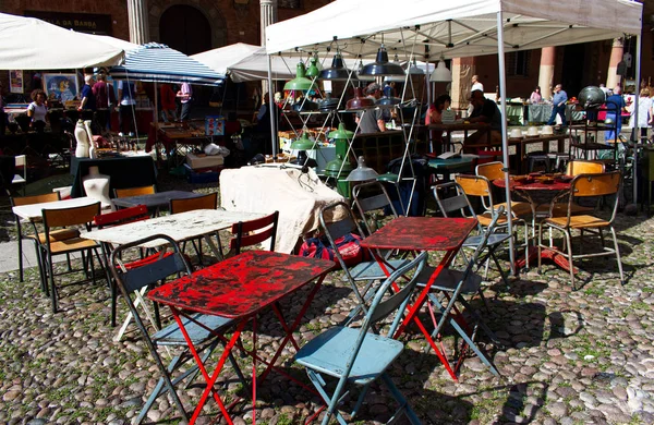 Bologna Italië September 2019 Antiekmarkt Mercato Antiquario Bologna Vindt Plaats — Stockfoto