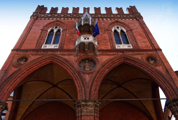 Palazzo Della Mercanzia Bologna Emilia Romania Włochy — Zdjęcie stockowe