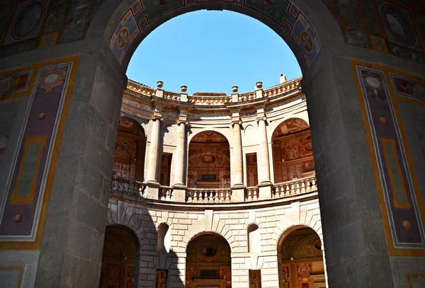 Caprarola Viterbo Lazio Italia Julio 2019 Villa Farnese Palazzo Farnese — Foto de Stock