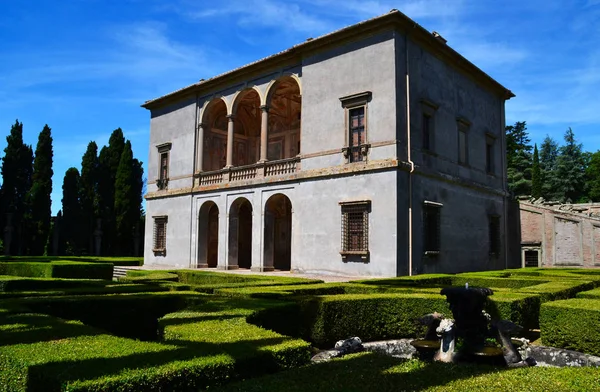 Капрарола Вітербо Лаціо Італія Липня 2019 Villa Farnese Palazzo Farnese — стокове фото