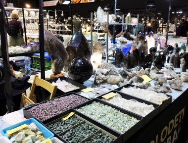 Bologna Mineral Show İtalya'da mineraller ve fosillerin en önemli sergisi.