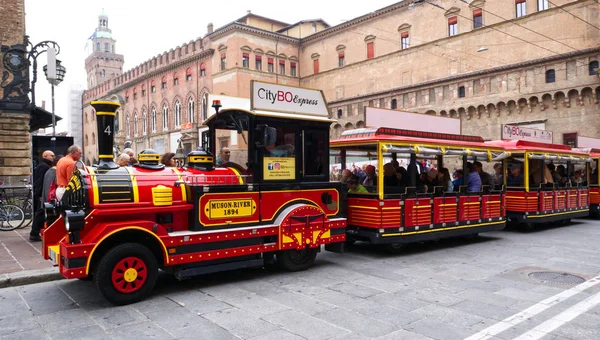 Bologna Italië Oktober 2019 City Express Een Kleine Toeristische Trein — Stockfoto