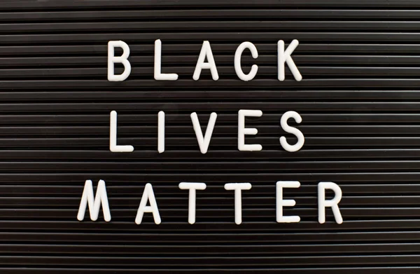 Чорне Життя Матерія Написана Дошці Листів Концепція Чорного Життя Має — стокове фото