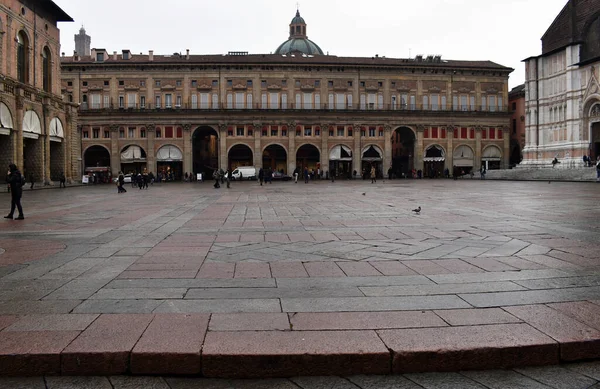 Boloňa Itálie Prosince 2019 Půlměsíc Piazza Maggiore Boloňa — Stock fotografie