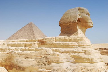 Kahire 'deki Büyük Sfenks. Giza, Mısır