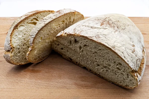 Classic Italian Tuscan Bread Wooden Cutting Board — Stock Photo, Image