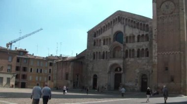 Piazza Duomo, Katedral ve Baptistery, Parma, İtalya