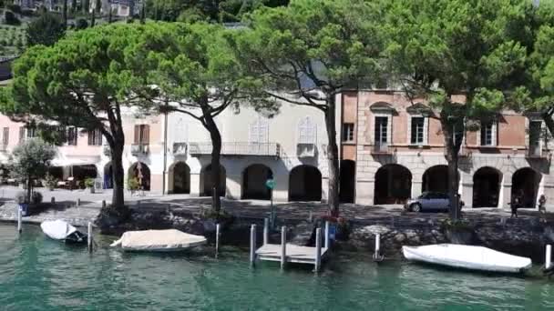 Lugano Gölü Nde Peyzaj Navigasyon Ticino Canton Sviçre — Stok video