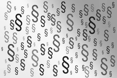 Beyaz arkaplanda birçok paragraf simgesi