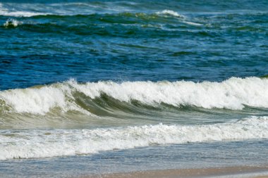 Mavi kuzey dalgası arka planı