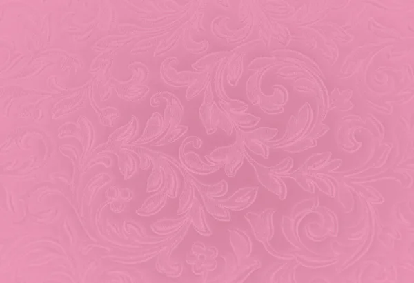 Różowe Tło Kwiatowym Wzorem Fantasy — Zdjęcie stockowe