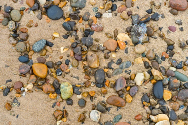 Many Colorful Stones Beach — Stock Photo, Image