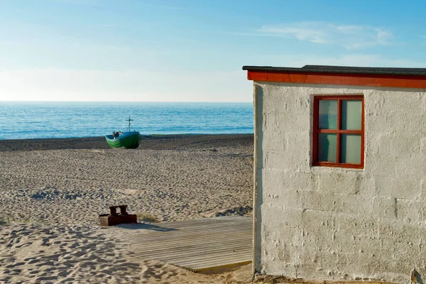 Praia Stenbjerg Dinamarca — Fotografia de Stock