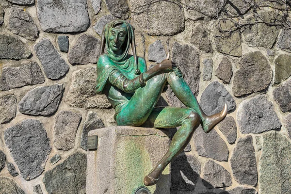 Statue Till Eulenspiegel Moelln Germany — Stock Photo, Image