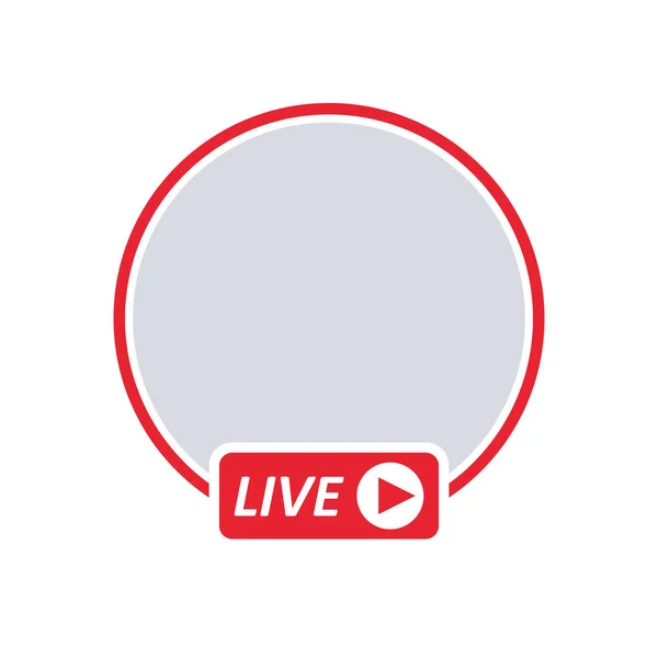 Потокове Відео Користувача Live Іконка Соціальних Мереж Аватар — стоковий вектор