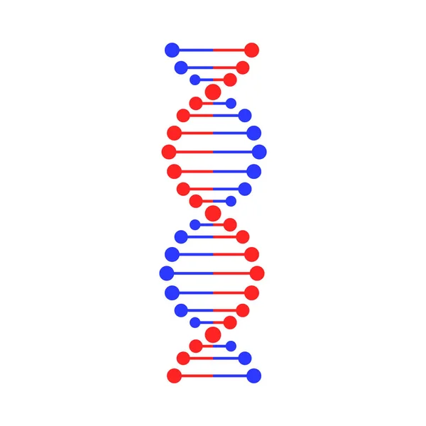 Dna Strang Symbol Isoliert Auf Weißem Hintergrund Stockvektor