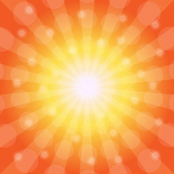 抽象的な背景 太陽光線 正方形のテンプレート — ストックベクタ