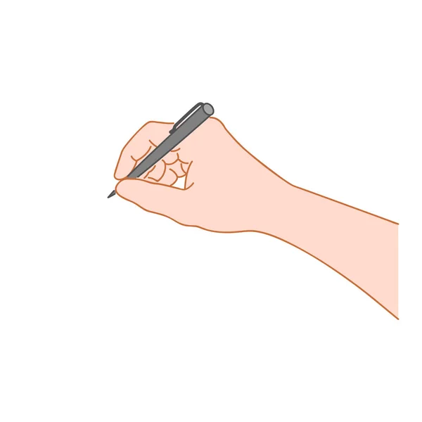 Handschrift Mit Stift Illustration Handgezeichneten Stil — Stockvektor