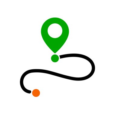 Biz taşındık. Office işareti hareket. Düz simgesi veya Web Desig logosu