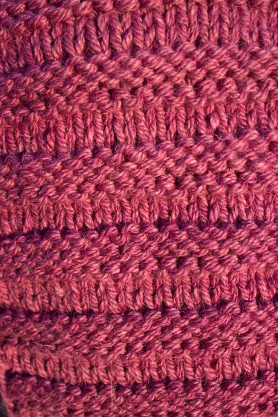 Handgemaakte Warme Knitwear Close — Stockfoto