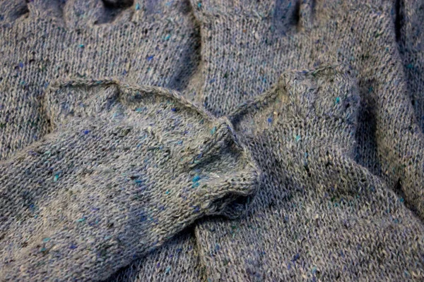 Handgemaakte Warme Knitwear Close — Stockfoto