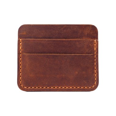 Beyaz arka planda deri aksesuarlar, cüzdanlar, 