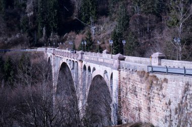 Veneto 'daki Asiago platosunda Roana köprüsü, İtalya' da seyahat ve anıtlar