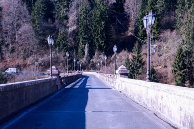 Veneto 'daki Asiago platosunda Roana köprüsü, İtalya' da seyahat ve anıtlar