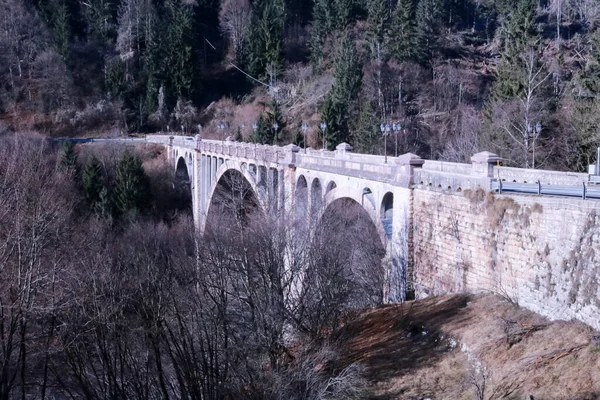 Roana Híd Asiago Fennsíkon Veneto Utazás Műemlékek Olaszországban — Stock Fotó