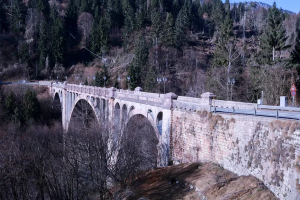 Roana Bridge Asiago Plateau Veneto Travel Monuments Italy — Stock Photo, Image