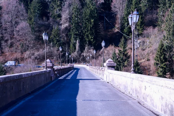 Roana Brücke Auf Der Hochebene Von Asiago Venetien Reisen Und — Stockfoto