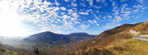 Gyönyörű Panoráma Nyílik Ázsiai Fennsíkra Veneto Utazás Tájak Olaszországban — Stock Fotó
