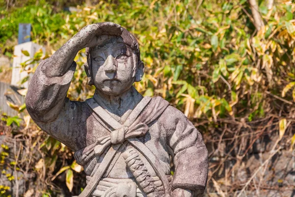 Aizuwakamatsu Japan April 2018 Grave Site Byakkutai White Tiger Force — Stock Photo, Image