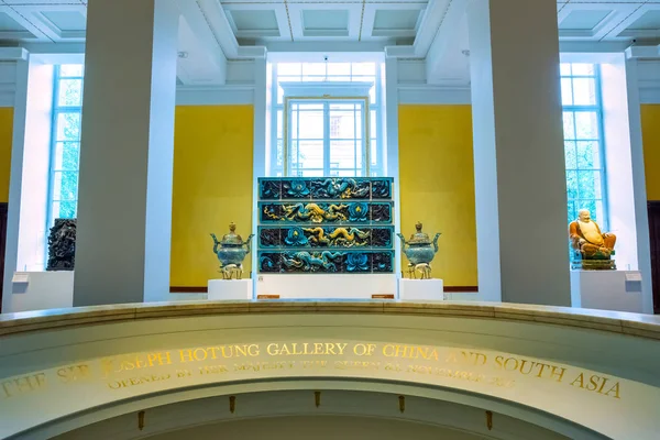 ロンドン イギリス 2018 中国のギャラリーと大英博物館 人類の歴史 文化の最大かつ最も包括的な博物館の それ専用の公的機関で南アジア — ストック写真