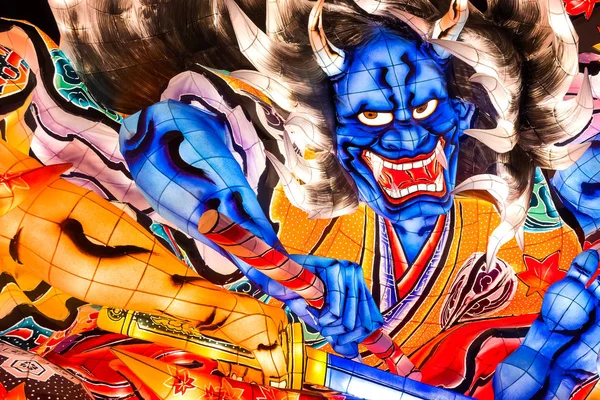 Aomori Japon Avril 2018 Flotteurs Lanterne Pour Défilé Festival Nebuta — Photo