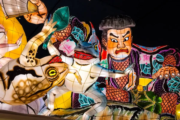 Aomori Japan April 2018 Lantern Flyter För Nebuta Festival Parad — Stockfoto