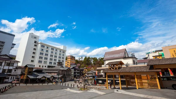 Γκούνμα Ιαπωνία 2018 Απριλίου Kusatsu Onsen Βρίσκεται Περίπου 200 Χιλιόμετρα — Φωτογραφία Αρχείου